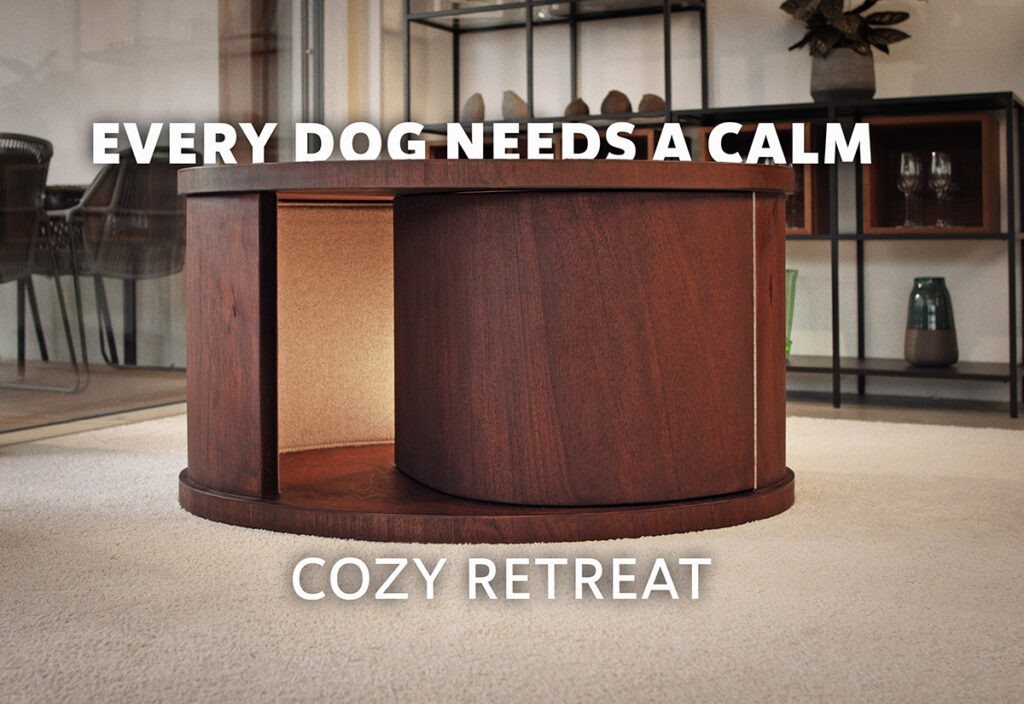 A peaceful, dedicated area gives them a sense of control, helping calm your dog down more easily.